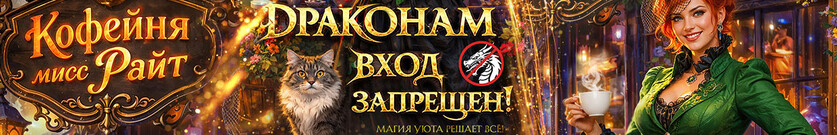 ☕ Кофейня мисс Райт. Драконам вход запрещен!