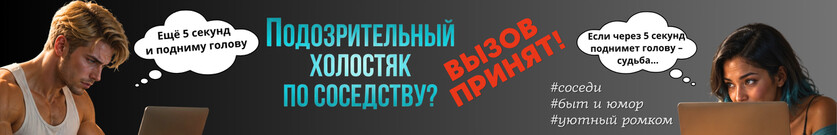 Подозрительный холостяк по соседству? Вызов принят!