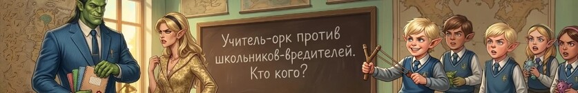Наш учитель - орк 2!