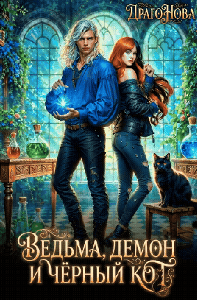 🎃Ведьма, демон и ЧЁРНЫЙ КОТ!🐾